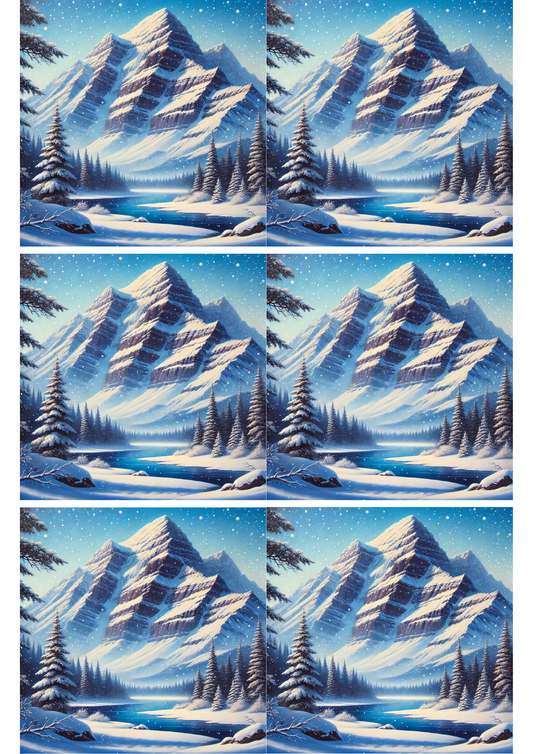 Sticker Sheet – Mountains Collage, Cat. No. 2154