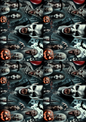 Wall Art Poster / Greeting Card / Sticker Sheet – Dark Vampires Collage Cat. No. 1626