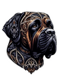Klistremerkeark – Amstaff Full, kat.nr. 2167