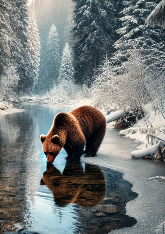 Sticker Sheet – Bear By The Brook Full, Cat. No. 2185