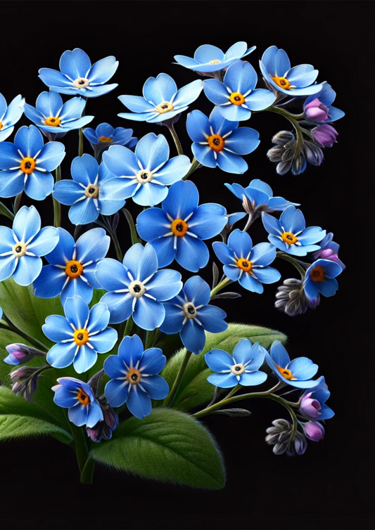 Sticker Sheet – Forget-me-nots 2 Full, Cat. No. 2177