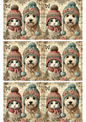 Stickerbogen – Hund und Katze im Winter Collage Kat. Nr. 2244