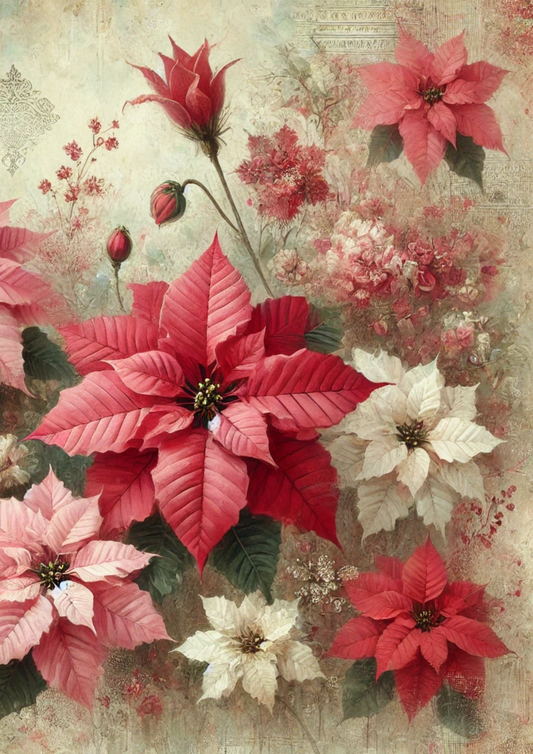 Sticker Sheet – Poinsettia Full Cat. No. 2886