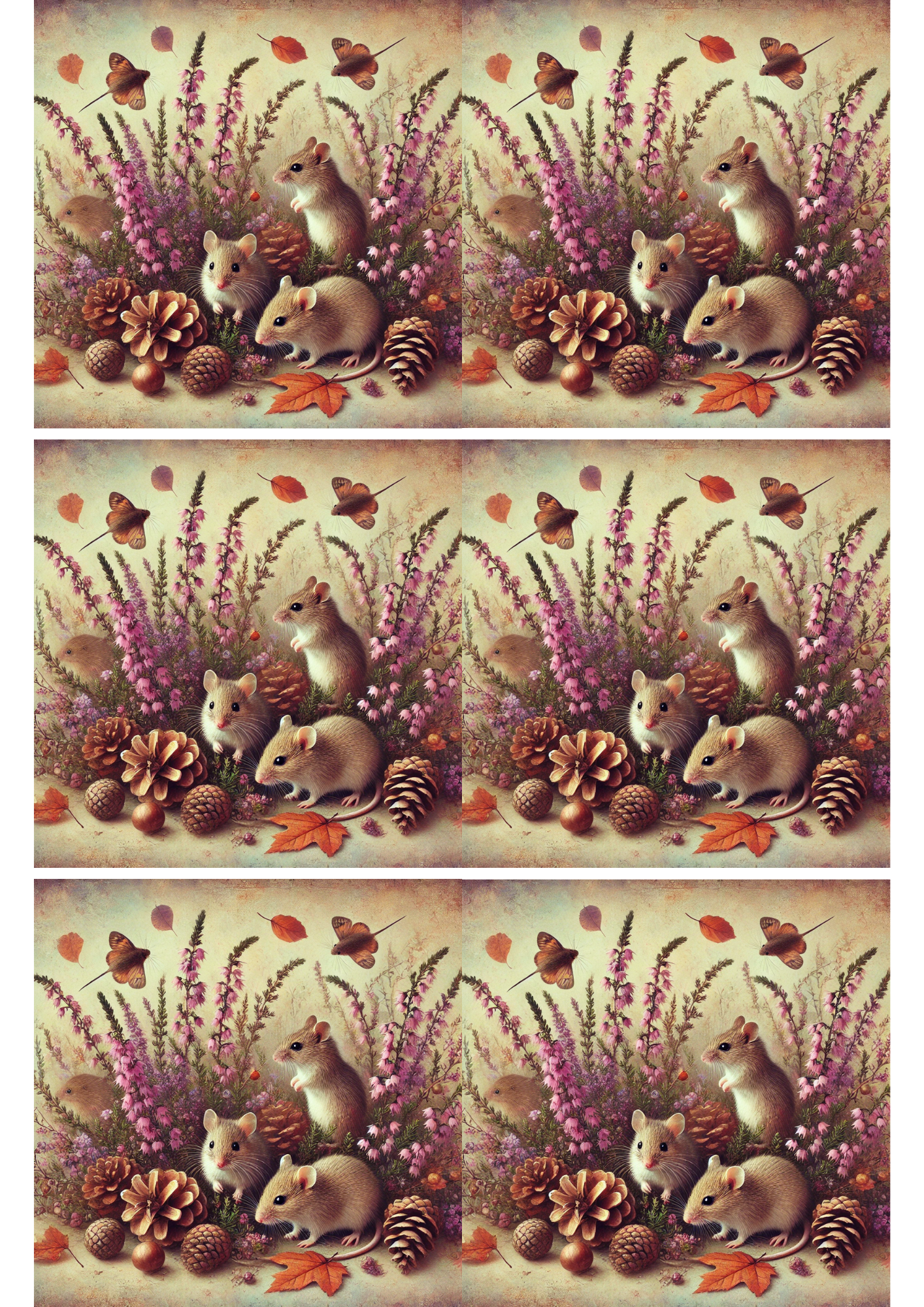 Sticker Sheet – Wild Mice Collage Cat. No. 2765