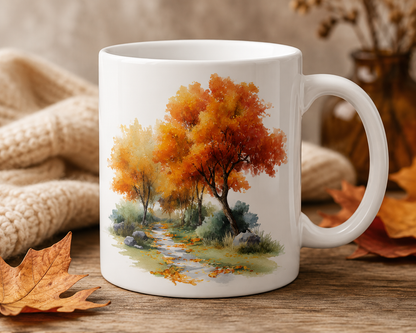 Autumn Trees Clipart Set: 21 PNG, Transparent Background Clipart (Instant Download)