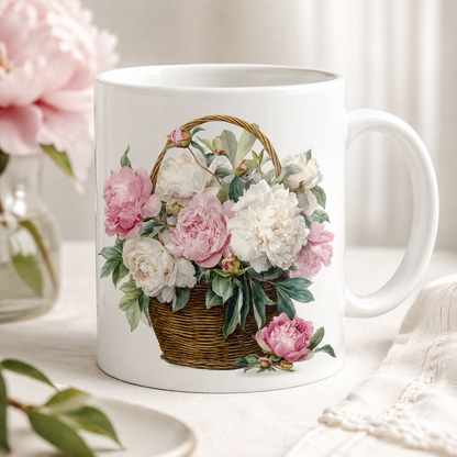 Flower Basket Clipart Set: 15 PNG, Transparent Background Clipart (Instant Download)
