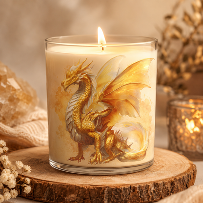 Golden Dragon Clipart Set: 16 PNG, Transparent Background Clipart (Instant Download)