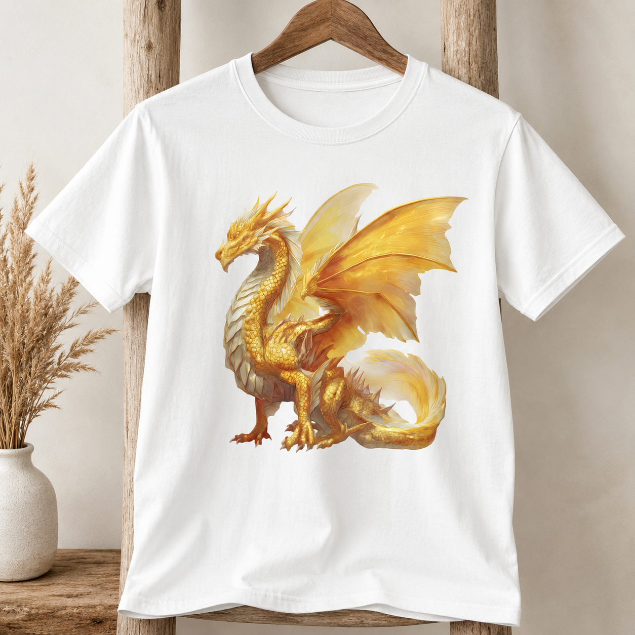 Golden Dragon Clipart Set: 16 PNG, Transparent Background Clipart (Instant Download)