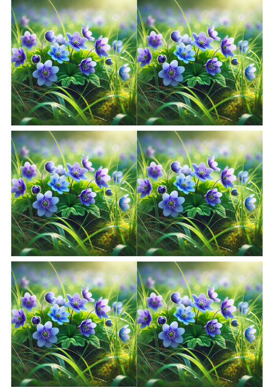 Sticker Sheet – Hepatica Collage Cat. No. 3097