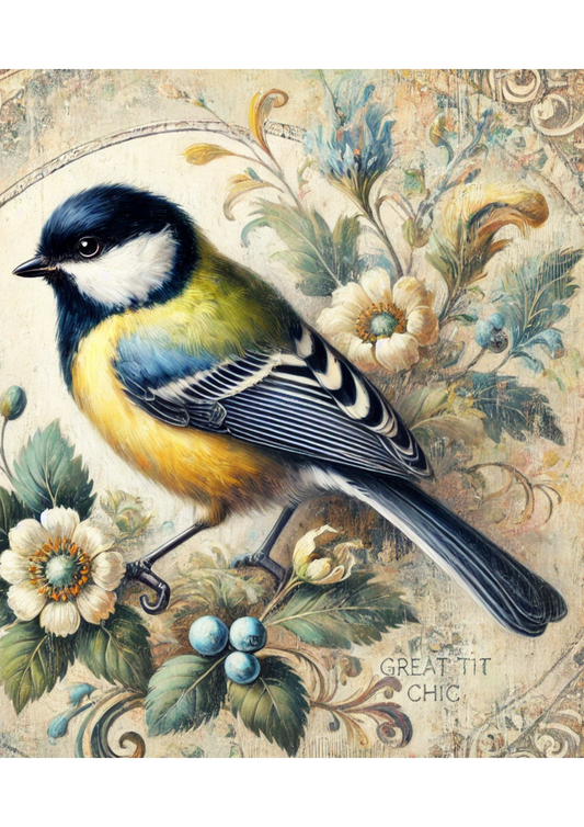 Sticker Sheet – Blue Tit Shabby Chic Full Cat. No. 2291