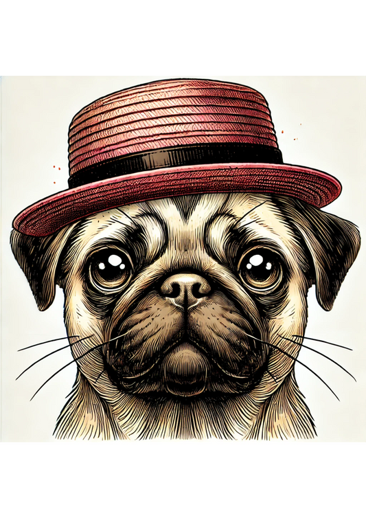 Sticker Sheet – Pug Full Cat. No. 2617