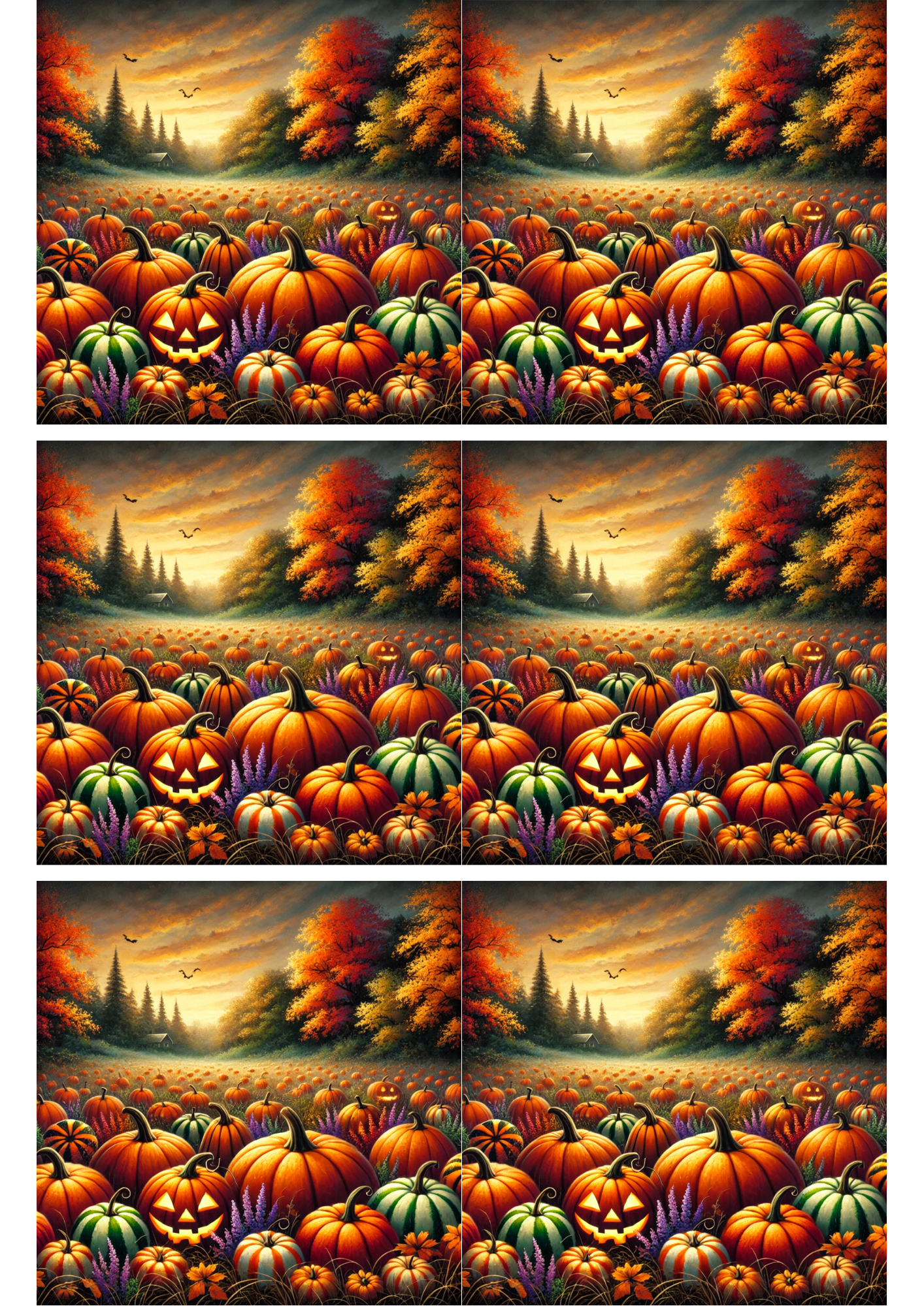 Sticker Sheet – Pumpkins Collage Cat. No. 2304