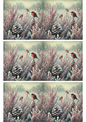 Stickerbogen – Rotkehlchen im Winter Collage Kat. Nr. 2771