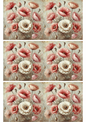 Wall Art Poster / Greeting Card / Sticker Sheet – Poppies Shabby Chic Collage Cat. No. 2320