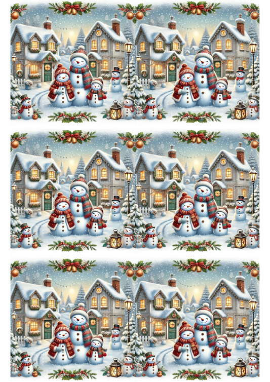 Sticker Sheet – Snowman Family Collage Cat. No. 2773