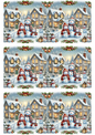 Wall Art Poster / Greeting Card / Sticker Sheet – Snowman Family Collage Cat. No. 2773