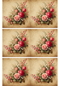 Wall Art Poster / Greeting Card / Sticker Sheet – Roses In Corner 3 Collage Cat. No. 2349