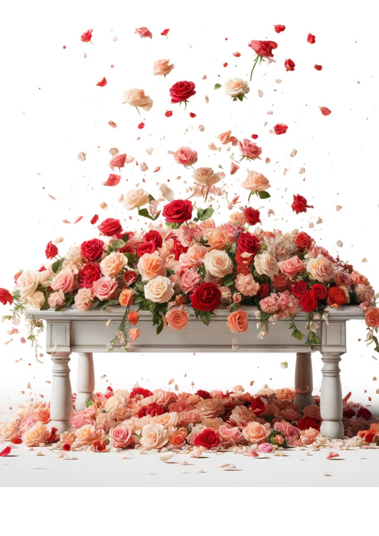 Sticker Sheet – Roses On Table Full Cat No. 753