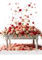 Wall Art Poster / Greeting Card / Sticker Sheet – Roses On Table Full Cat No. 753