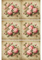 Klistremerkeark – Shabby Chic Rosebukettkollasj Kat. nr. 2369