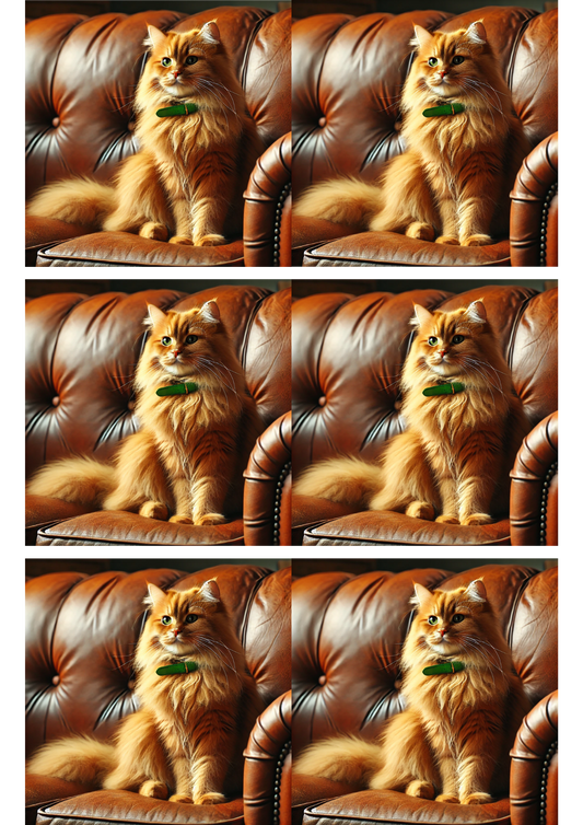 Sticker Sheet – Ginger Kitty Collage Cat. No. 3139