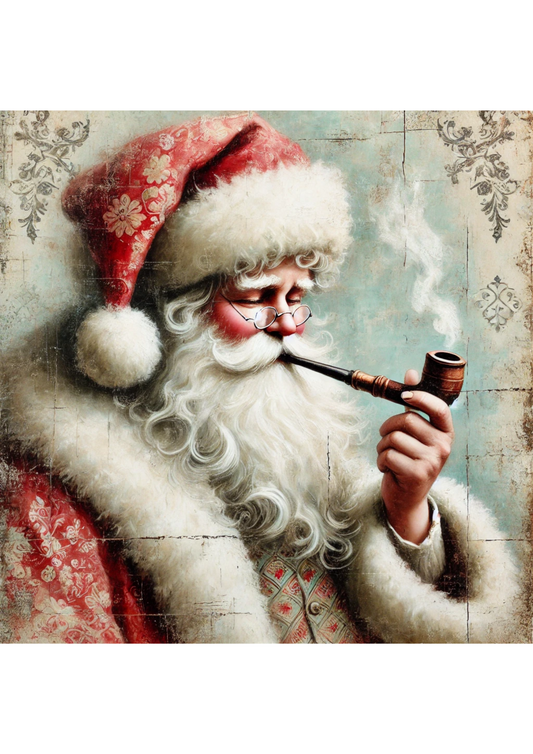 Sticker Sheet – Santa Claus With Pipe Full Cat. No. 2414