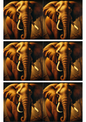Wall Art Poster / Greeting Card / Sticker Sheet – Portrait of an Elephant in the Style of Rembrandt Collage Cat. No. 2451