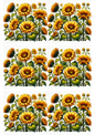 Stickerbogen – Sonnenblumen 3 Collage Kat. Nr. 2457