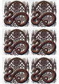 Stickerbogen – Schlange im Gothic-Stil Collage Kat. Nr. 2459