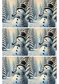 Stickerbogen – Schneemann mit Pfeifencollage Kat. Nr. 2463