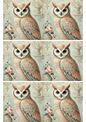 Klistremerkeark – Ugle Shabby Chic Collage Kat. nr. 2479
