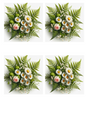Wall Art Poster / Greeting Card / Sticker Sheet – Bouquet of Daisies Collage Cat No. 750