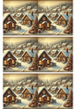 Wall Art Poster / Greeting Card / Sticker Sheet – Christmas Houses Collage Cat. No. 2507