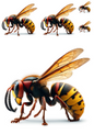 Klistremerkeark – Hornet Collage Kat. nr. 1174