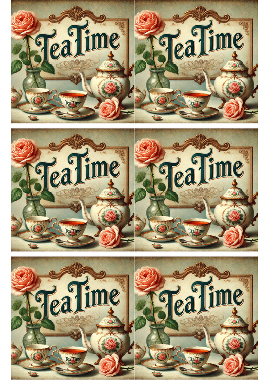 Sticker Sheet – Tea Time 2 Collage Cat. No. 2535