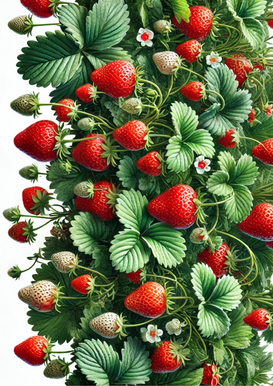 Sticker Sheet Strawberry Bushes Full Cat. No. 1384