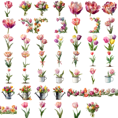 Stickerbogen – Aquarell-Zauberflaschen-Clipart-Set: Halloween-Magie, 20 PNG (Sofort-Download)