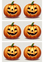 Klistremerkeark Smilende Halloween-gresskarkollasj Kat. nr. 1648