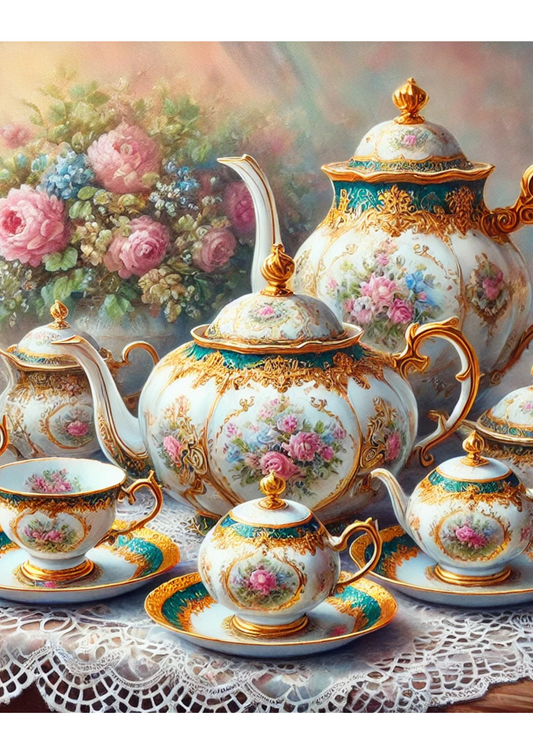 Sticker Sheet – Tea Set Vintage Full Cat. No. 2642