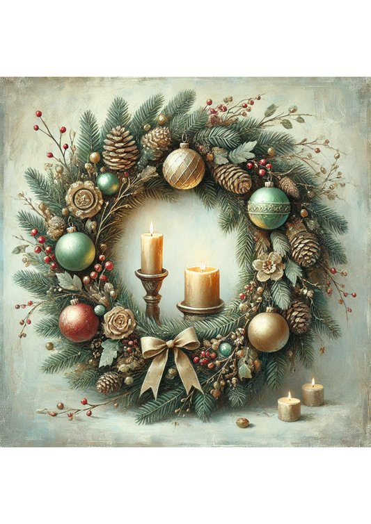 Sticker Sheet – Christmas Wreath Full Cat. No. 3176