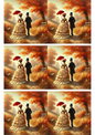 Wall Art Poster / Greeting Card / Sticker Sheet – Victorian Couple Collage Cat. No. 3181