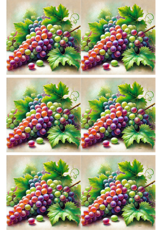Sticker Sheet – Grapes Collage Cat. No. 2665