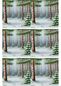 Wall Art Poster / Greeting Card / Sticker Sheet – Winter Landscape Collage Cat. No. 2677
