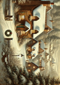 Wall Art Poster / Greeting Card / Sticker Sheet – Winter Village Full Cat. No. 2682