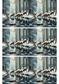 Stickerbogen – Collage „Reh an der Wasserstelle“, Kat.-Nr. 2683