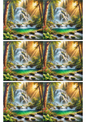 Stickerbogen – Wasserfall-Collage Kat. Nr. 2685