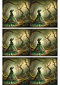 Wall Art Poster / Greeting Card / Sticker Sheet – Fairy In The Mysterious Forest Collage Cat. No. 2701