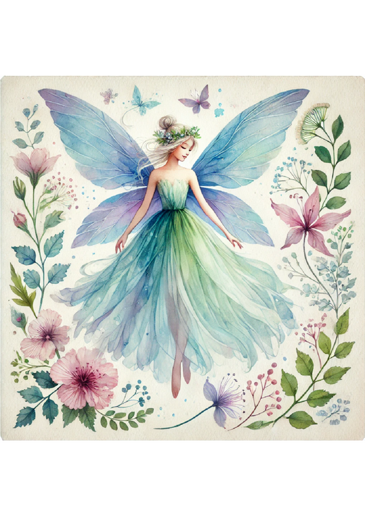 Sticker Sheet – Fairy Watercolor 2 Full Cat. No. 2706
