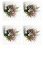 Wall Art Poster / Greeting Card / Sticker Sheet – Heather and Daisies Collage Cat No. 747