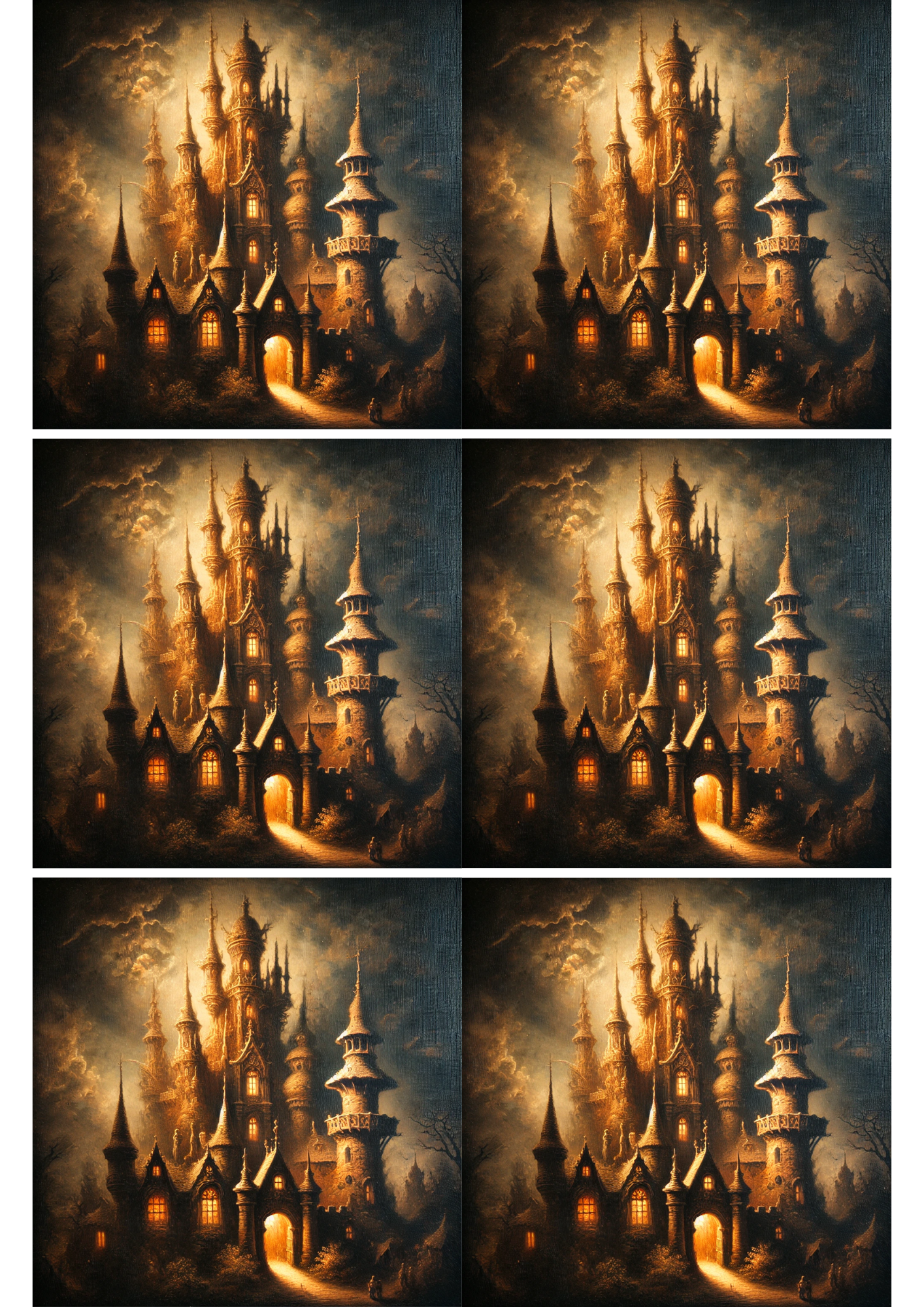 Sticker Sheet – Castle 2 Collage Cat. No. 2727